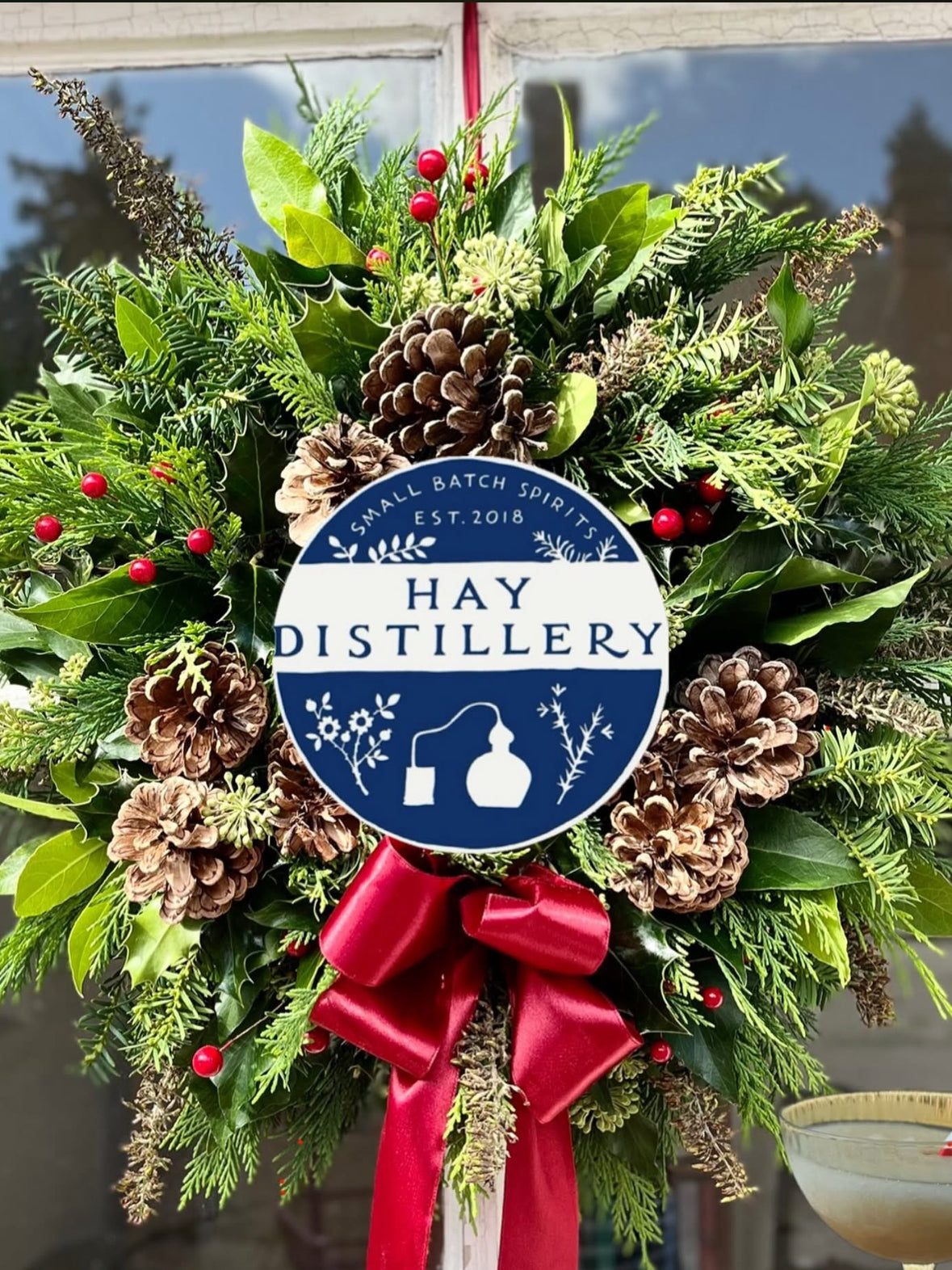 Christmas Wreath Making Workshop with Complimentary Cocktail - Friday 12th November 7pm-9pm